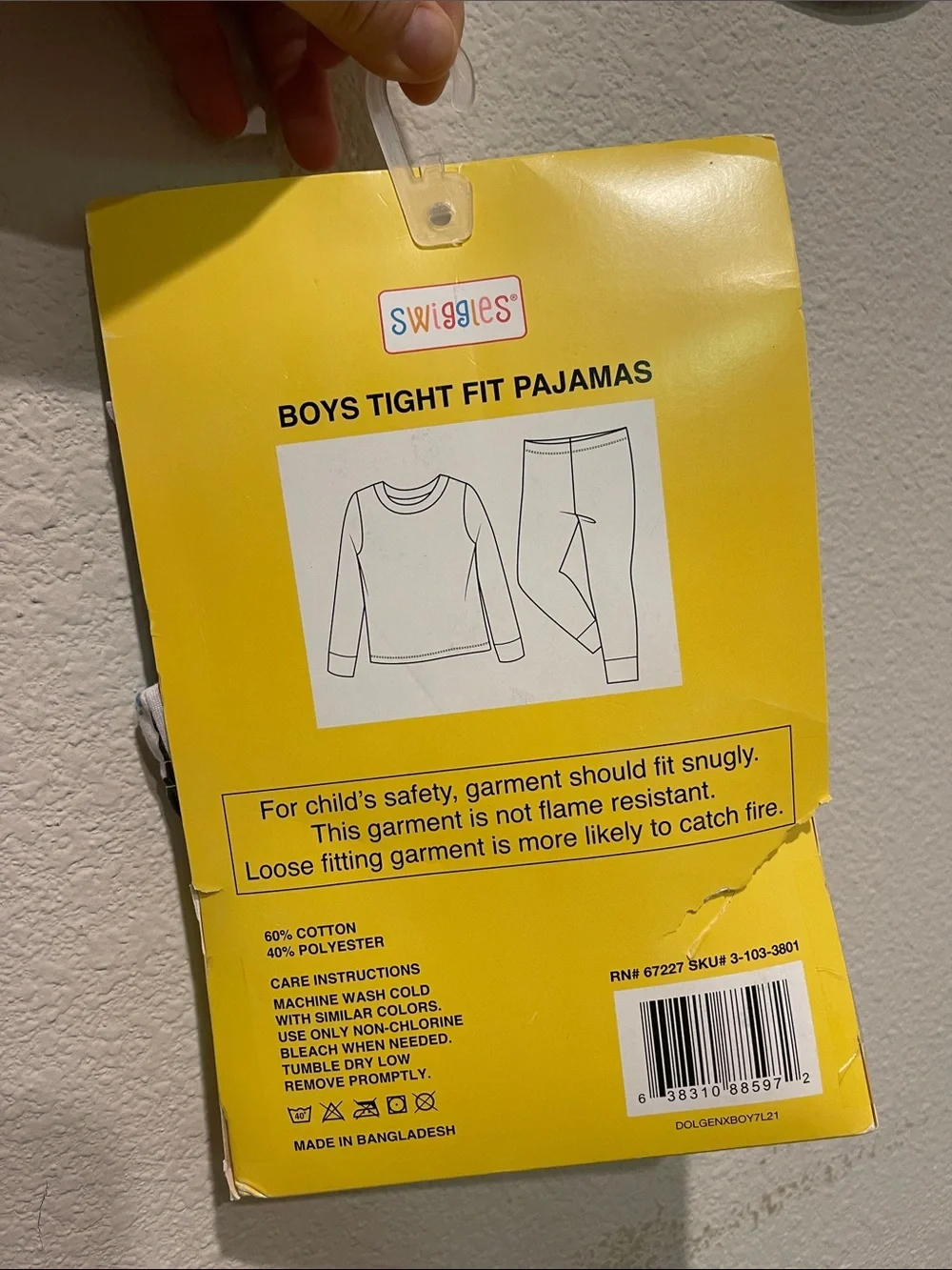 Swiggles Yellow Boys Tight Fit Pajamas